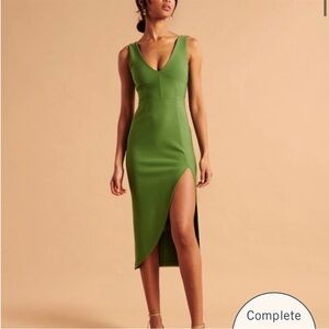 Abercrombie and Fitch Elegant Green Sleeveless Dress Size Large